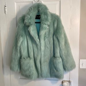 Tara Jarmon Faux Fur Coat Size 40 (US Size 10)